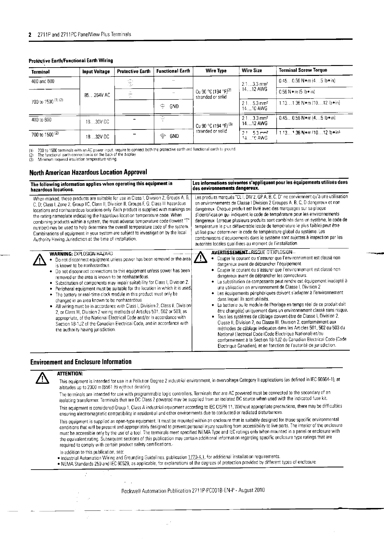 A-B 2711P Technical Documentation